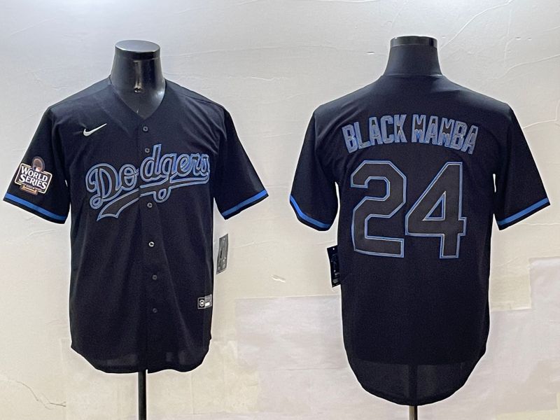 Men Los Angeles Dodgers #24 Black Mamba Black Classic Edition 2025 Nike MLB Jersey style 14